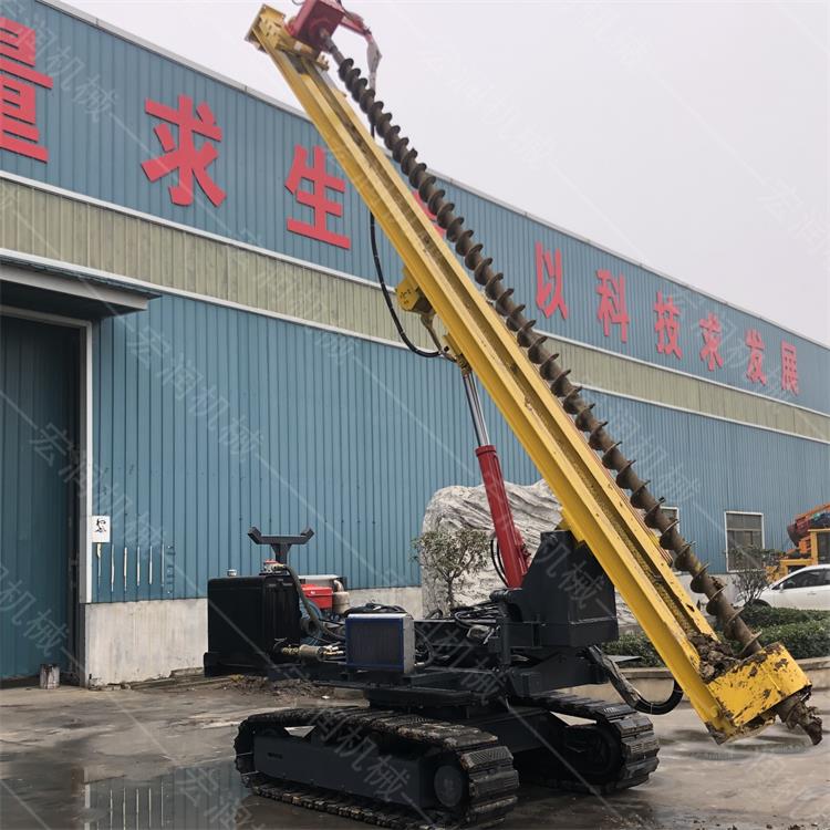 直銷(xiāo)光伏履帶鉆孔機，螺旋光伏鉆孔機